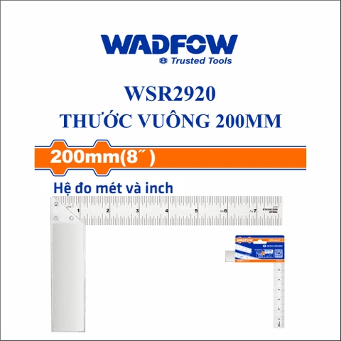 Thước vuông 200mm wadfow WSR2920