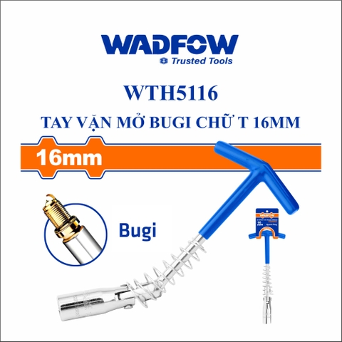 Tay vặn mở bugi chữ T 16mm wadfow WTH5116