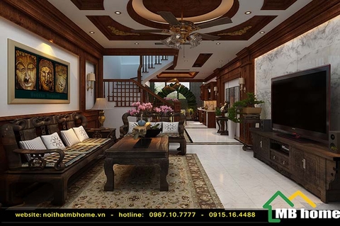 Thiết kế thi công nội thất trọn gói nhà lô 3 tầng tại Hà Đông