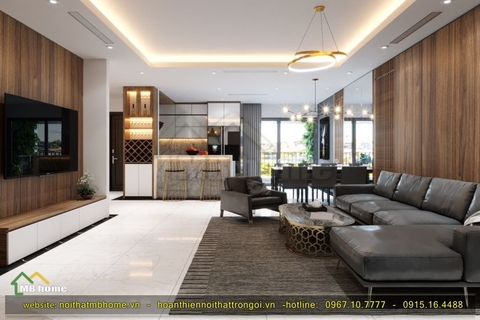 thiết kế nội thất phòng khách