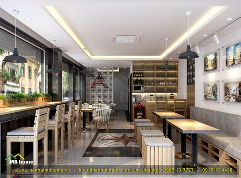 Thiết kế nội thất quán cafe - Archi 68 Quan Nhân