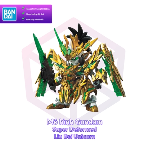 Mô Hình Gundam Bandai SD 032 Long Xian Liu Bei Unicorn Gundam Sangoku Soketsuden [GDB] [BSD]