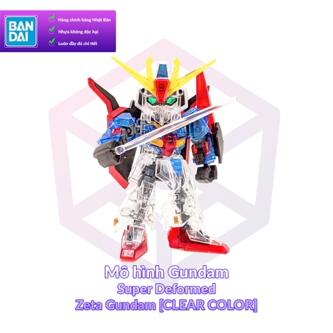 Mô hình Gundam P-Bandai SD CS Zeta Gundam [Cross Silhouette Frame Ver] [CLEAR COLOR] MS Z Gundam [GDB] [BSD]