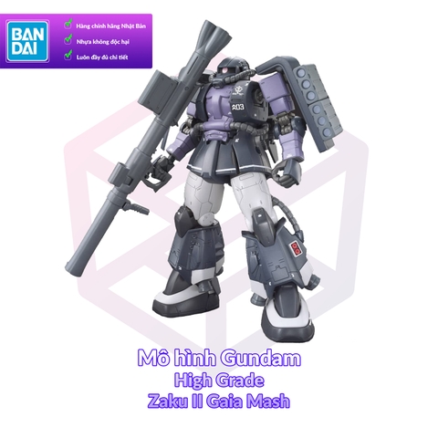 Mô Hình Gundam Bandai HG Zaku II High Mobility Type (Gaia's / Mash’s Custom) 1/144 GTO 03 [GDB] [BHG]