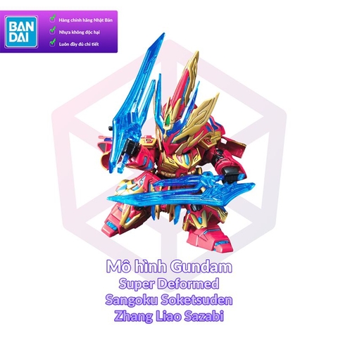 Mô Hình Gundam Bandai SD 021 Zhang Liao Sazabi - Trương Liêu Sangoku Soketsuden [GDB] [BSD]