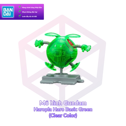 Mô hình Gundam P-Bandai Haropla Haro Basic Green (Clear Color) Gundam Build Fighters [GDB]