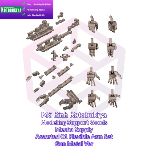 Mô Hình Kotobukiya M.S.G Flexible Arm Set Gun Metal Ver Mecha Supply Assortment 01 [KTB] [MSG]