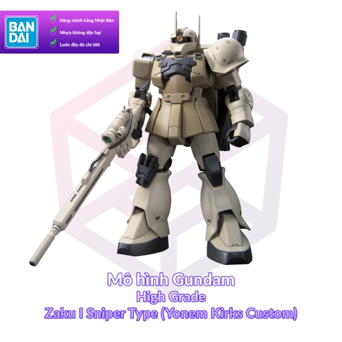 Mô Hình Gundam Bandai HG 137 Zaku I Sniper Type (Yonem Kirks Custom) 1/144 MS Gundam UC [GDB] [BHG]