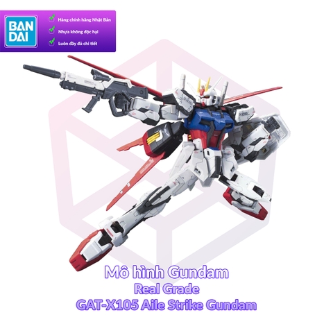 Mô Hình Gundam Bandai RG 03 Gundam Aile Strike 1/144 Gundam Seed [GDB] [BRG]