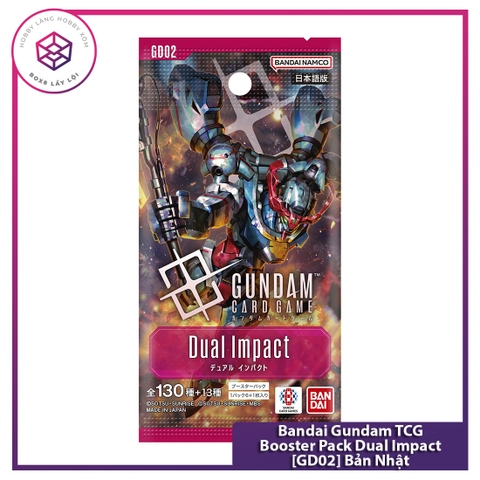 Thẻ bài Bandai Gundam TCG Booster Pack Dual Impact [GD02] Bản Nhật (JP) [TCG]