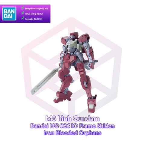 Mô hình Gundam Bandai HG 025 IO Frame Shiden 1/144 Iron Blooded Orphans [GDB] [BHG]
