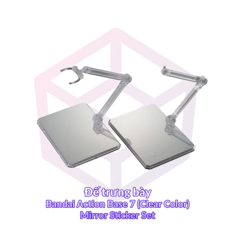 Đế trưng bày Bandai Action Base 7 (Clear Color) Mirror Sticker Set [TAM]