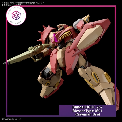 Mô hình Gundam Bandai HGUC 267 Messer Type-M01 (Gawman Use) 1/144 [GDB] [BHG]