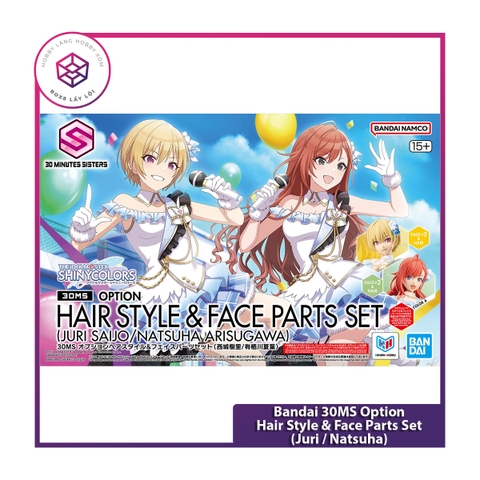 Mô hình phụ kiện Bandai 30MS Option Hair Style & Face Parts Set (Juri Saijo / Natsuha) [GDB] [30MS]