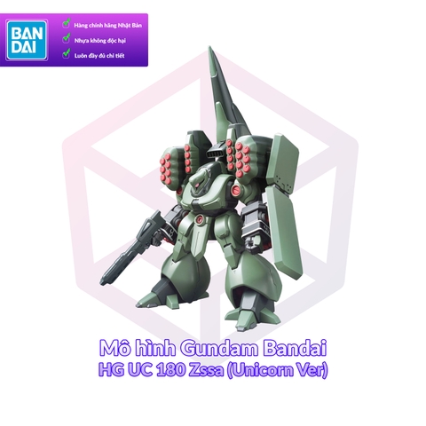 Mô hình Gundam Bandai HG UC 180 Zssa (Unicorn Ver) 1/144 [GDB] [BHG]