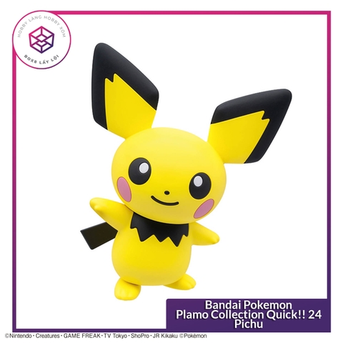 Mô hình Bandai Pokemon Plamo Collection Quick!! 24 Pichu [GDB] [MKB]