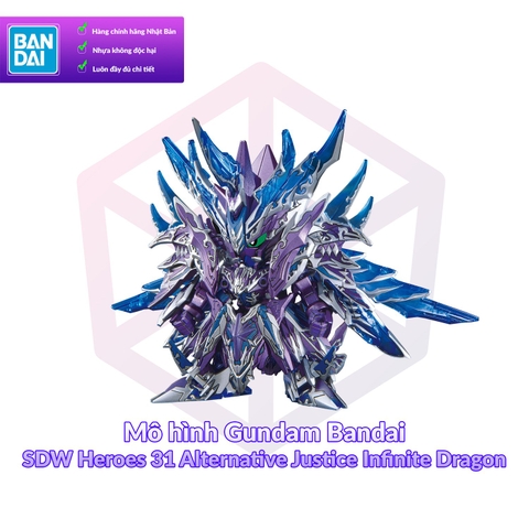 Mô hình Gundam Bandai SDW Heroes 31 Alternative Justice Infinite Dragon [GDB] [BSD]