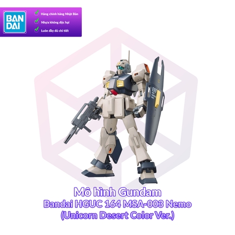 Mô hình Gundam Bandai HGUC 164 MSA-003 Nemo (Unicorn Desert Color Ver.) 1/144 MS Gundam UC [GDB] [BHG]