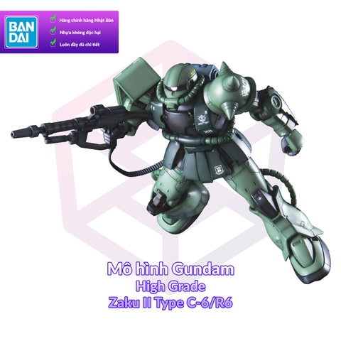 Mô Hình Gundam Bandai HG 025 Zaku II Type C-6 R6 1/144 GTO [GDB] [BHG]