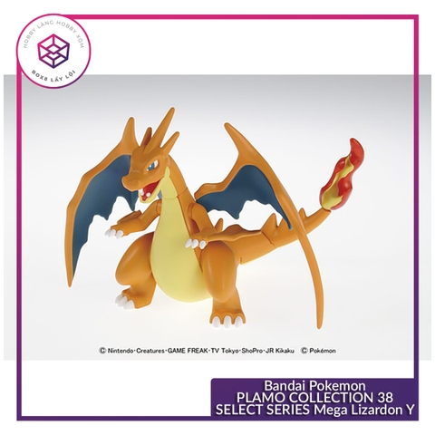 Mô hình Bandai Pokemon PLAMO COLLECTION 38 SELECT SERIES Mega Lizardon Y [GDB] [MKB]