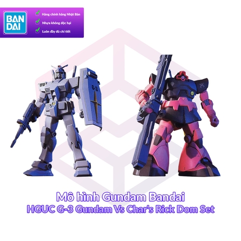 Mô hình Gundam Bandai HGUC G-3 Gundam Vs Char's Rick Dom Set 1/144 MS Gundam [GDB] [BHG]