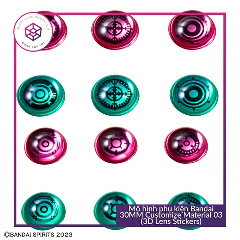 Mô hình phụ kiện Bandai 30MM Customize Material 03 (3D Lens Stickers) [GDB] [30MM]
