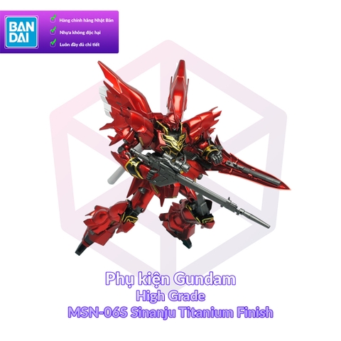 Mô Hình Gundam Bandai HG 116 MSN-06S Sinanju Titanium Finish 1/144 UC [GDB] [BHG]