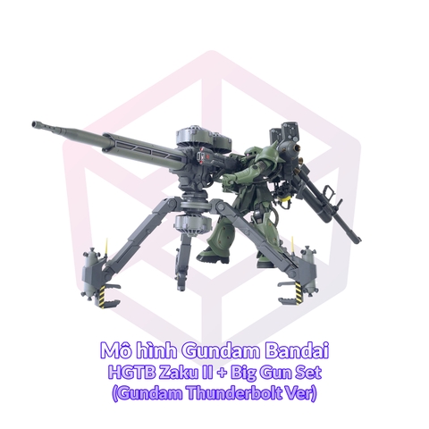 Mô hình Gundam Bandai HGTB Zaku II + Big Gun Set (Gundam Thunderbolt Ver) 1/144 [GDB] [BHG]