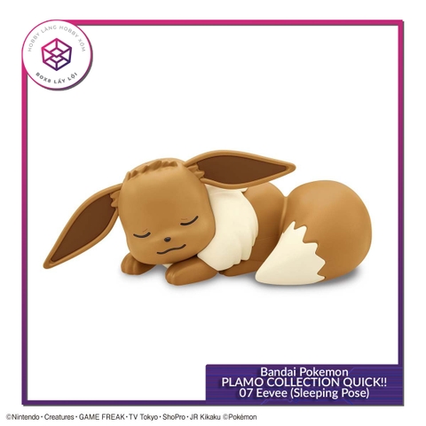 Mô hình Bandai Pokemon PLAMO COLLECTION QUICK!! 07 Eevee (Sleeping Pose) [GDB] [MKB]