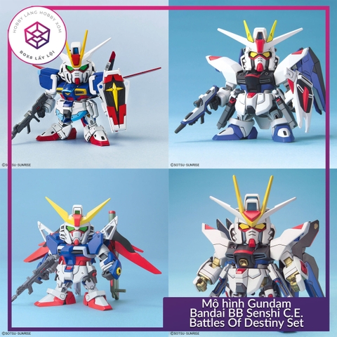 Mô hình Gundam Bandai BB Senshi C.E. Battles Of Destiny Set [GDB] [BSD]