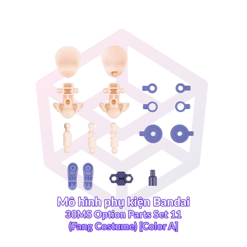 Mô hình phụ kiện Bandai 30MS Option Parts Set 11 (Fang Costume) [Color A] [GDB] [30MS]