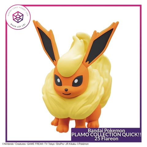 Mô hình Bandai Pokemon PLAMO COLLECTION QUICK!! 25 Flareon [GDB] [MKB]