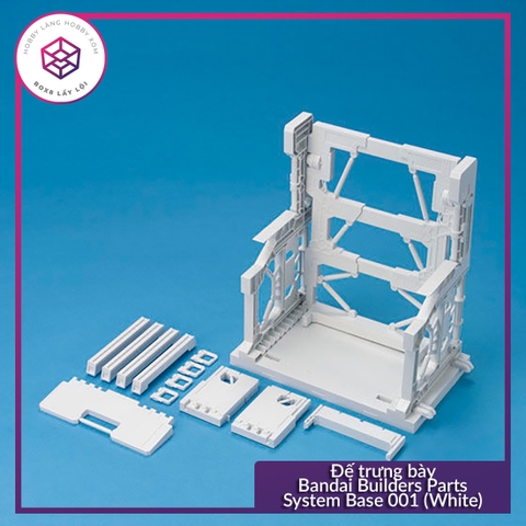 Đế trưng bày Bandai Builders Parts System Base 001 (White) [TAM]