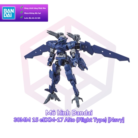 Mô hình Bandai 30MM 15 eEXM-17 Alto (Flight Type) [Navy] [30MM]