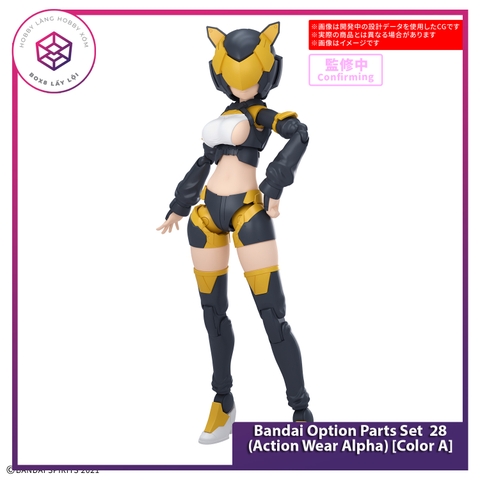 Mô hình Phụ kiện Bandai Option Parts Set  28 (Action Wear Alpha) [Color A] [GDB] [30MS]