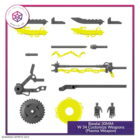 Mô hình phụ kiện Bandai 30MM W 34 Customize Weapons (Plasma Weapon) [GDB] [30MM]