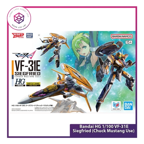 Mô hình Bandai HG 1/100 VF-31E Siegfried (Chuck Mustang Use) [GDB] [BHG]