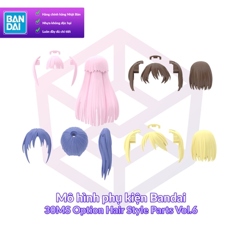 Mô hình phụ kiện Bandai 30MS Option Hair Style Parts Vol.6 [GDB] [30MS]