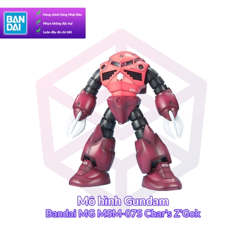 Mô hình Gundam Bandai MG MSM-07S Char's Z'Gok 1/100 MS Gundam [GDB] [BMG]