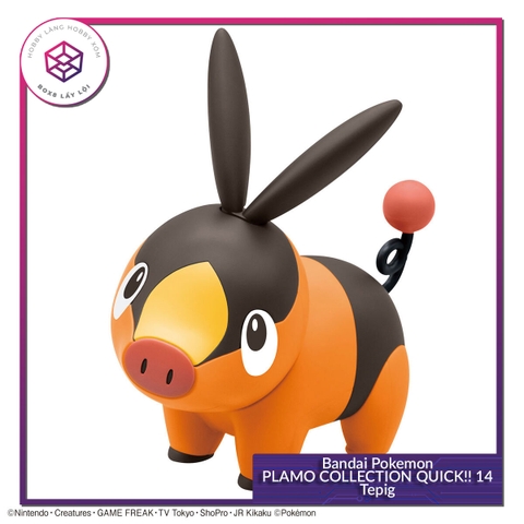 Mô hình Bandai Pokemon PLAMO COLLECTION QUICK!! 14 Tepig [GDB] [MKB]