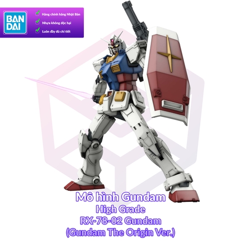 Mô Hình Gundam Bandai HG 026 RX-78-02 Gundam (Gundam The Origin Ver) 1/144 MS Gundam [GDB] [BHG]