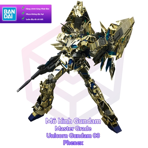 Mô Hình Gundam Bandai MG RX-0 Unicorn Gundam 03 Phenex 1/100 MS Gundam UC [GDB] [BMG]