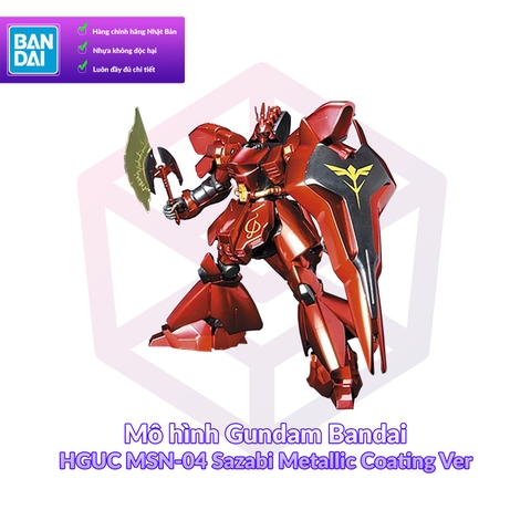 Mô hình Gundam Bandai HGUC MSN-04 Sazabi Metallic Coating Ver 1/144 MS Gundam [GDB] [BHG]