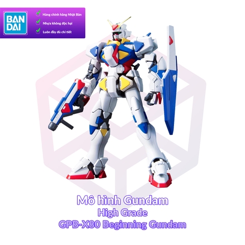 Mô Hình Gundam Bandai HG GPB-X80 Beginning Gundam 1/144 Gunpla Builders Beginning [GDB] [BHG]