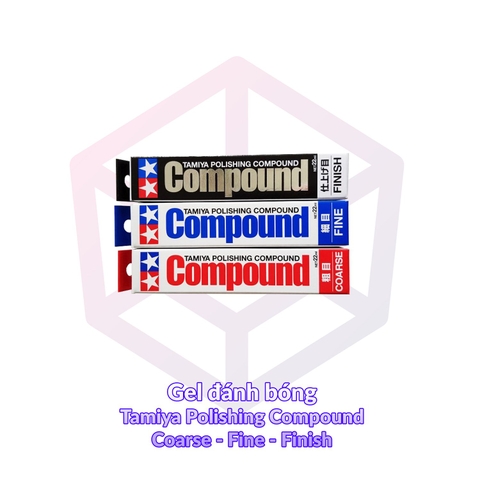 Gel đánh bóng chi tiết mô hình gundam Tamiya Polishing Compound (Coarse) (Fine) (Finish) [87068] [87069] [87070] - Dụng cụ Tool [TAM]