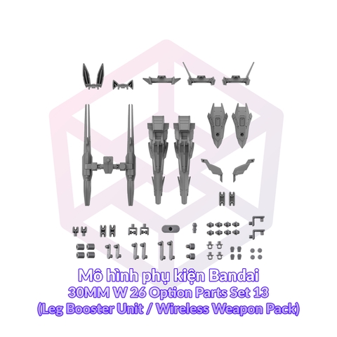 Mô hình phụ kiện Bandai 30MM W 26 Option Parts Set 13 (Leg Booster Unit / Wireless Weapon Pack) [GDB] [30MM]