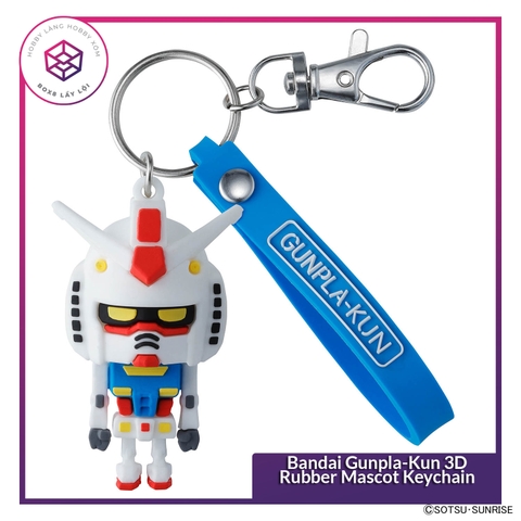 Móc khóa Bandai Gunpla-Kun 3D Rubber Mascot Keychain [TAM]