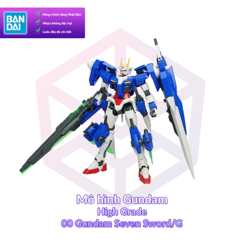 Mô Hình Gundam Bandai HG 061 00 Gundam Seven Sword/G 1/144 Gundam 00 [GDB] [BHG]