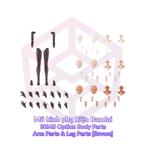Mô hình phụ kiện Bandai 30MS Option Body Parts Arm Parts & Leg Parts [Brown] [GDB] [30MS]