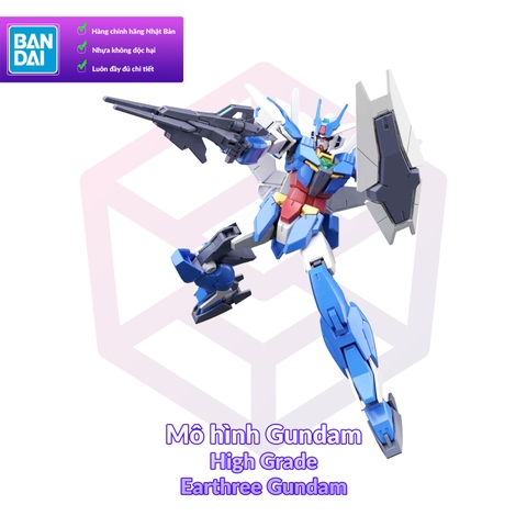 Mô Hình Gundam Bandai HG 001 Earthree Gundam 1/144 Gundam Build Divers Re Rise [GDB] [BHG]